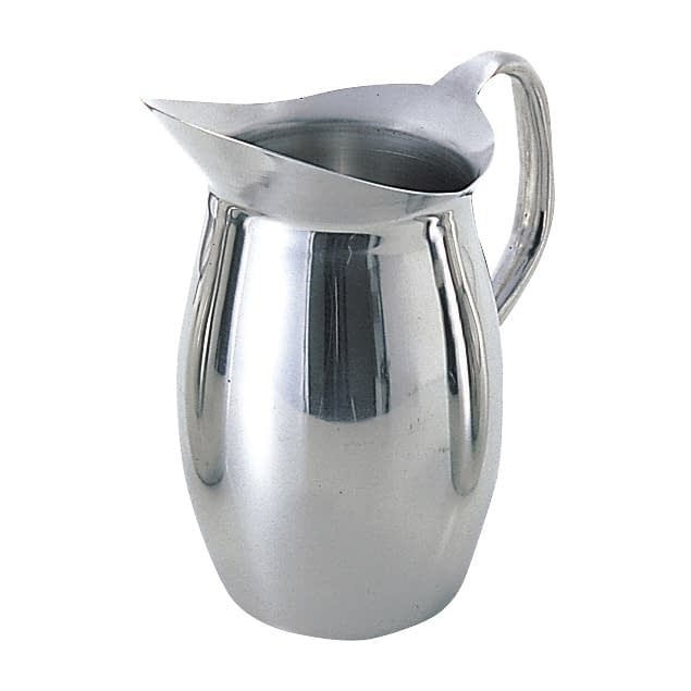 투수(스테인리스제) 벨형・중중 물병 08-2760-02 우루시야마 금속 공업 1.8 L(H215)