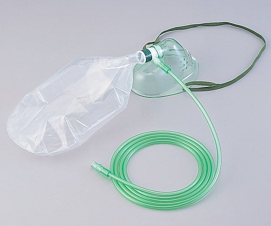High concentration oxygen mask with tube for adults, 10 pieces, No.5-1, 1 box (1 piece x 10 bags)