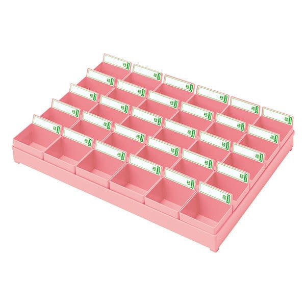 Medication tray (for 30 people) Powdered medicine tray 19-7645-01 Fukumi PT-30P (pink/pink)