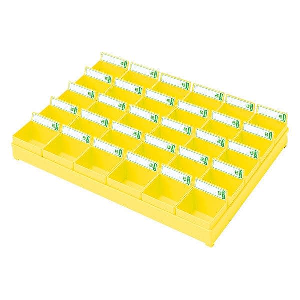 Medication tray (for 30 people) Powdered medicine tray 19-7645-03 Fukumi PT-30Y (yellow/yellow)