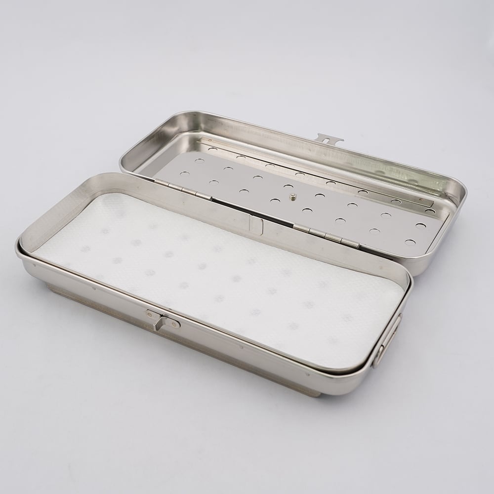Square caster for tabletop autoclave (lid and bottom opening and closing type) 270 x 120 x 40 mm CS 1 piece
