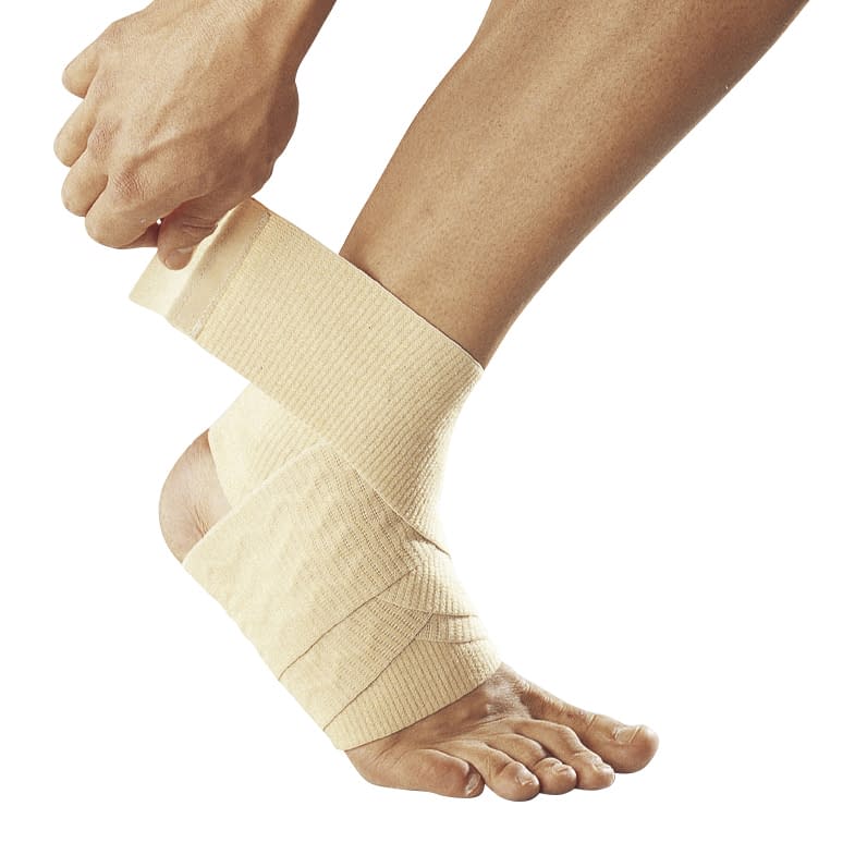 Silicone ankle wrap support (bandage type) 23-3395-00 First Light FR-2401 (beige)