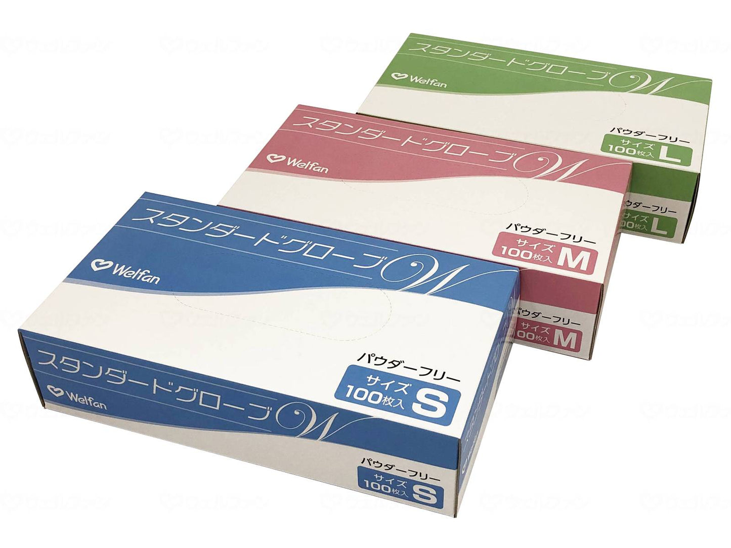 Wellfun Standard Gloves W Powder Free 1 box S size
