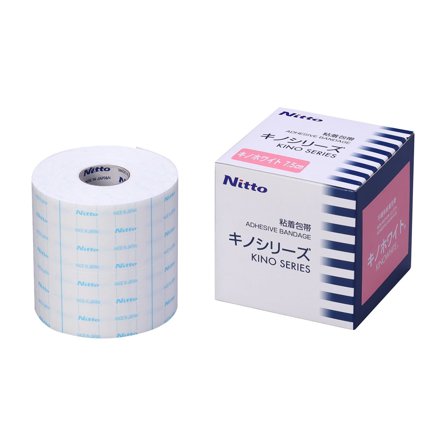 Kino White Adhesive Bandage 24-6795-04 Nitto B5107 (7.5CMX10M) 1 can