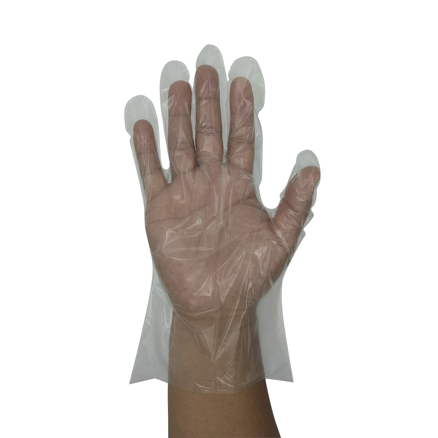 Disposable gloves (with mount) Poly gloves 07-2340-0001 L Sanko 100 pieces (one-time use) Mekkin
