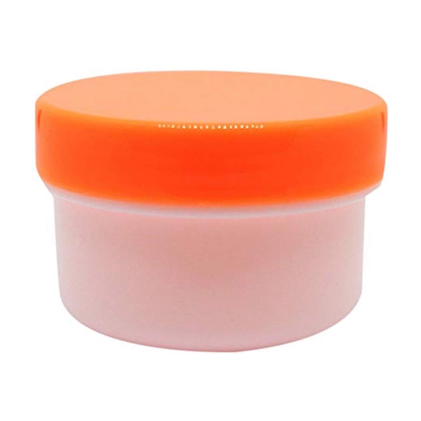 軟膏容器プラ壷N-5号(未滅菌) 軟膏壺 23-6687-0308 キャップ:オレンジ エムアイケミカル 65CC(50コイリ)