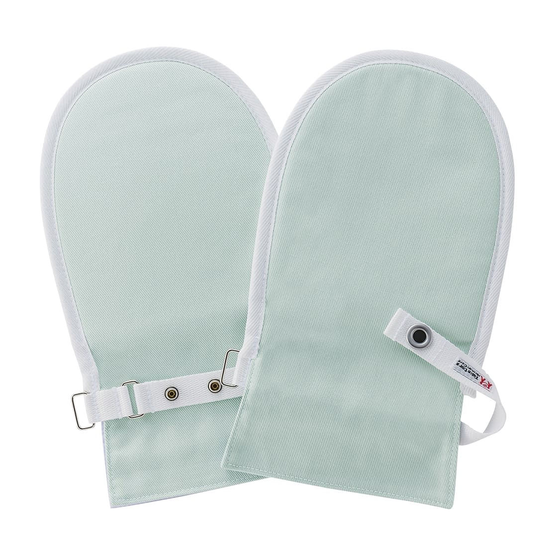 Fudo Gloves No. 1 M Nursing Mittens 23-6653-0001 Green Taketora M (2-piece set)