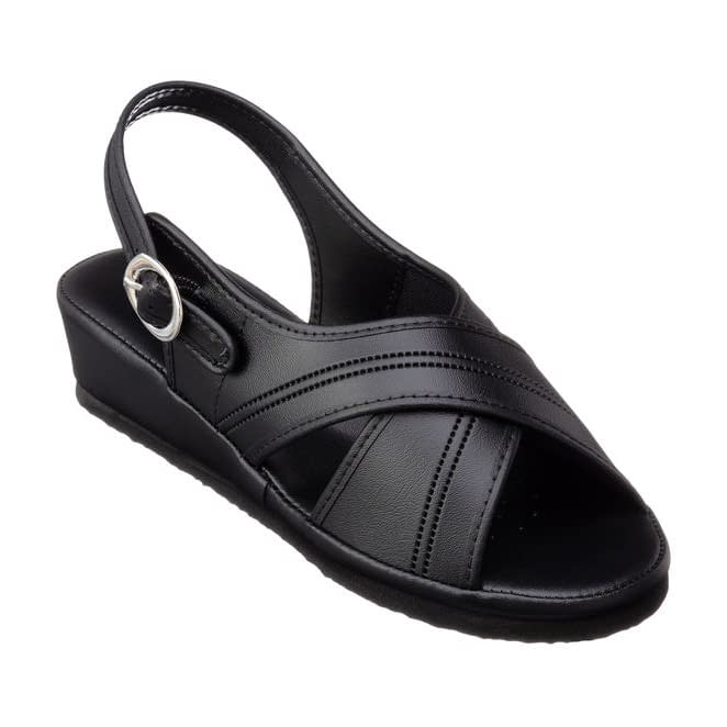Cross-type sandals Nurse sandals 25-3437-0304 Black First Light LL (24.5-25.0CM)