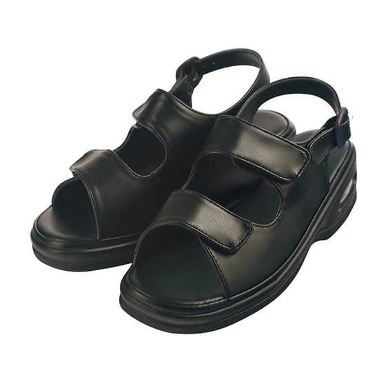 Air 2 Band Sandals Nurse Sandals 24-8159-0202 Black First Light L (23.5-24.0CM)