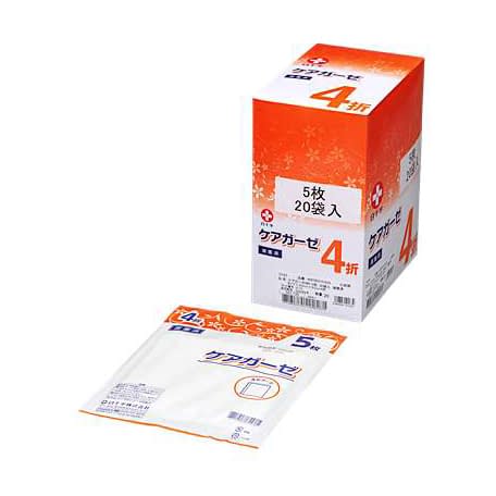 Care gauze 4 folds (5 sheets x 20 bags) Sterilized 4 folds Medical gauze 25-2910-02 Hakujuji 10163 (30X30CM)