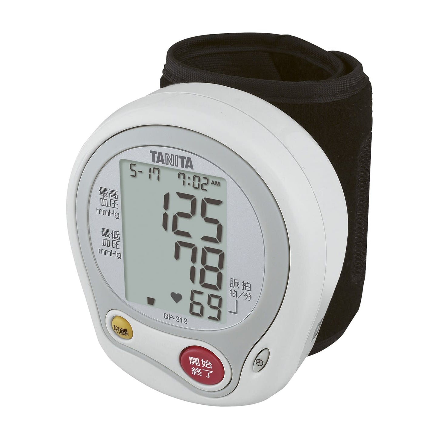 Wrist blood pressure monitor 24-6417-00 TANITA BP-212 (white)