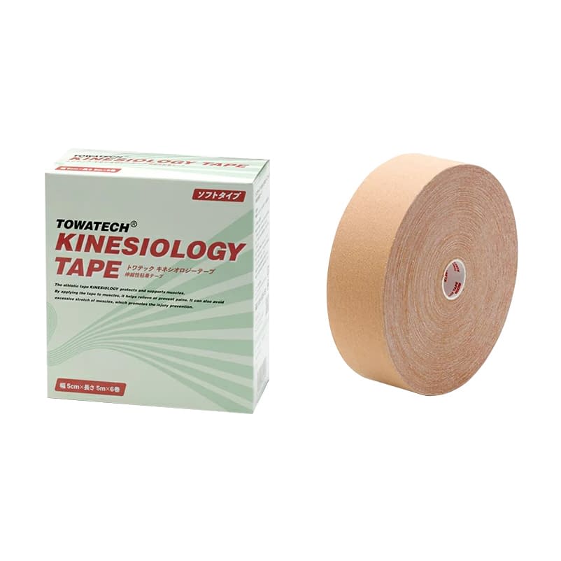 キネシオロジーテープ ソフトタイプ テーピングテープ 25-3118-04 トワテック 5CMX32M(1カンイリ)