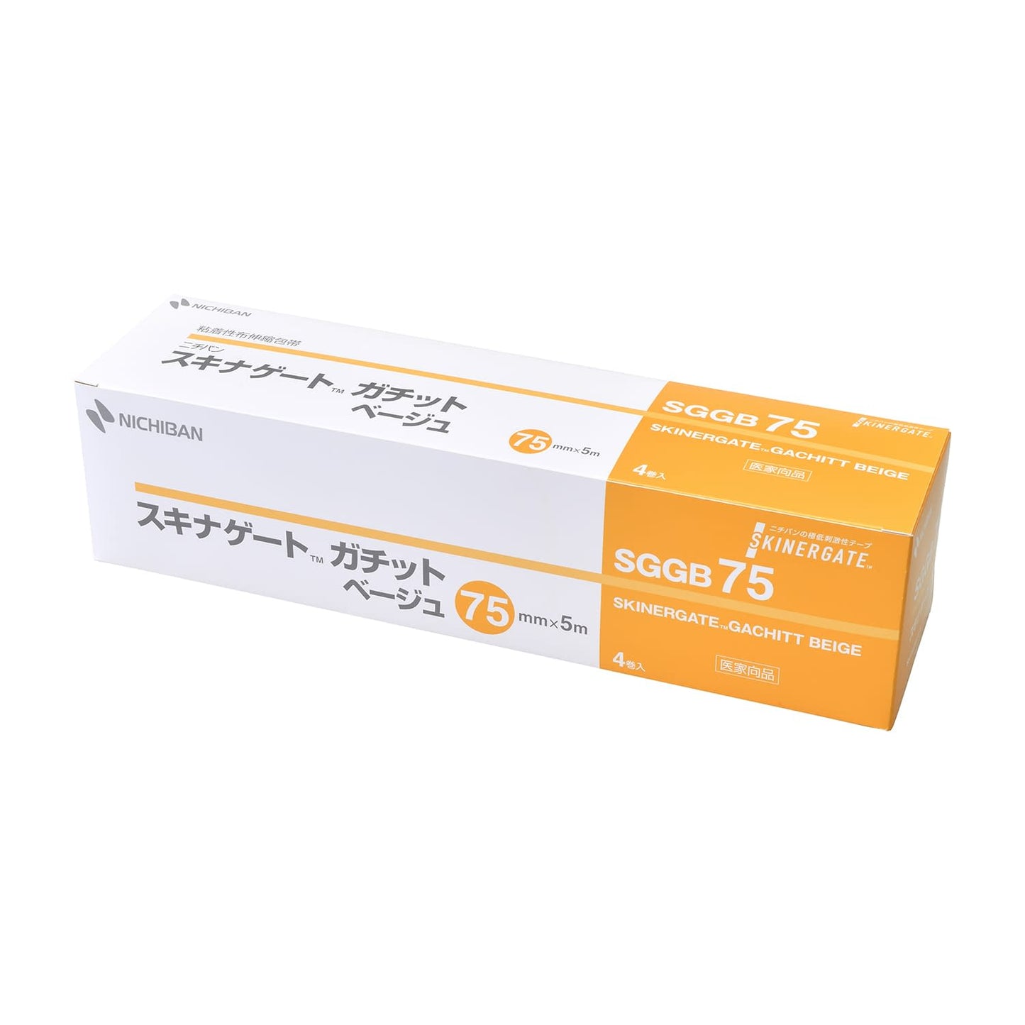 Skingate Gachit Beige Surgical Tape 24-8598-04 Nichiban SGGB75 (75X5M) 4 cans