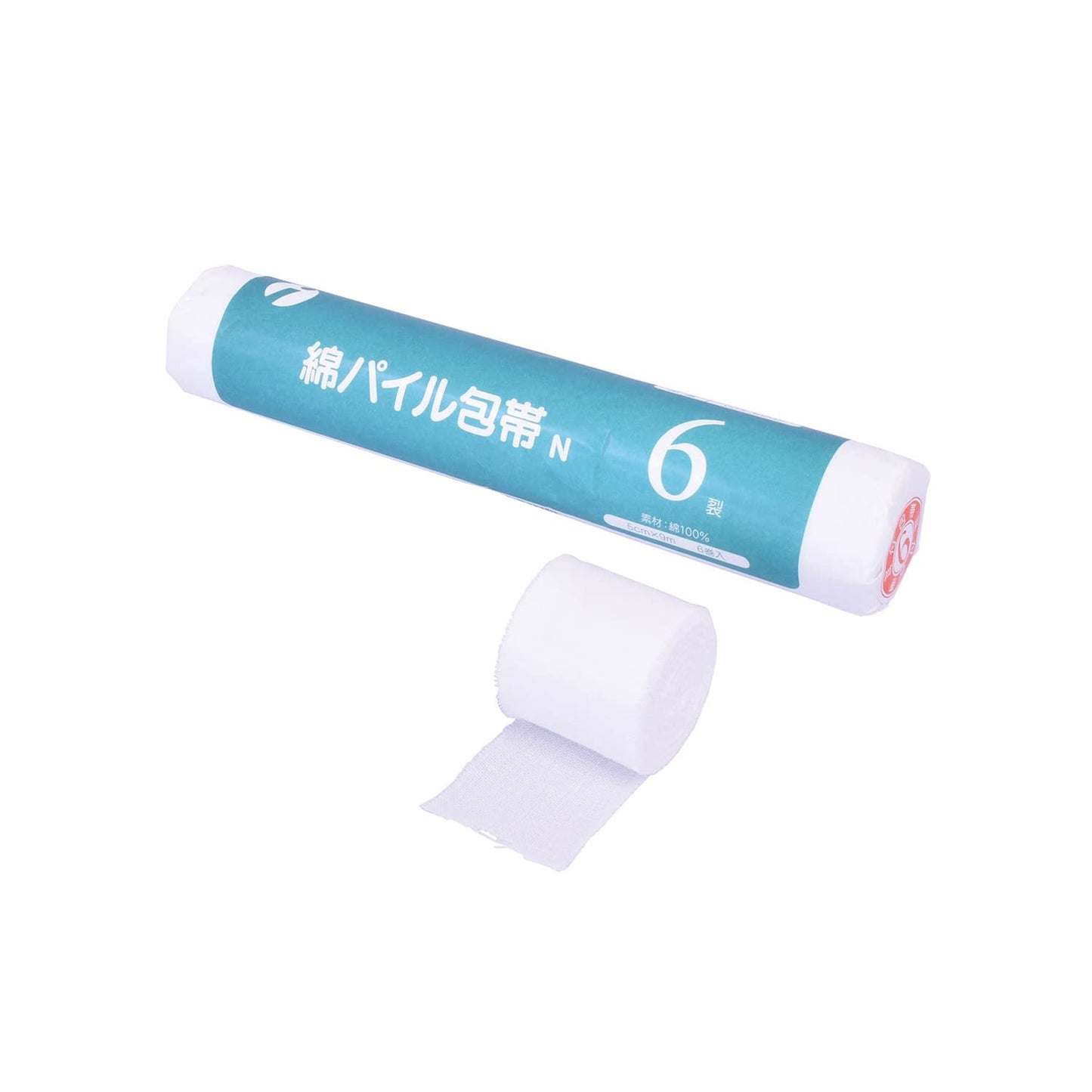 Cotton pile bandage N (with ears) 6-piece 6-piece bandage with ears 24-9991-03 IWATSUKI 003-30242 (5CMX9M) 6 pieces