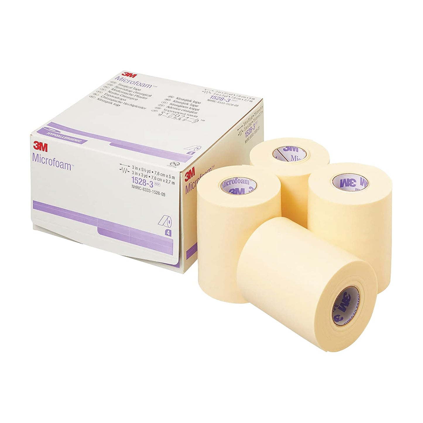Microfoam Surgical Tape 25-7144-02 3M Japan 1528-3 (75X5M) 4 cans