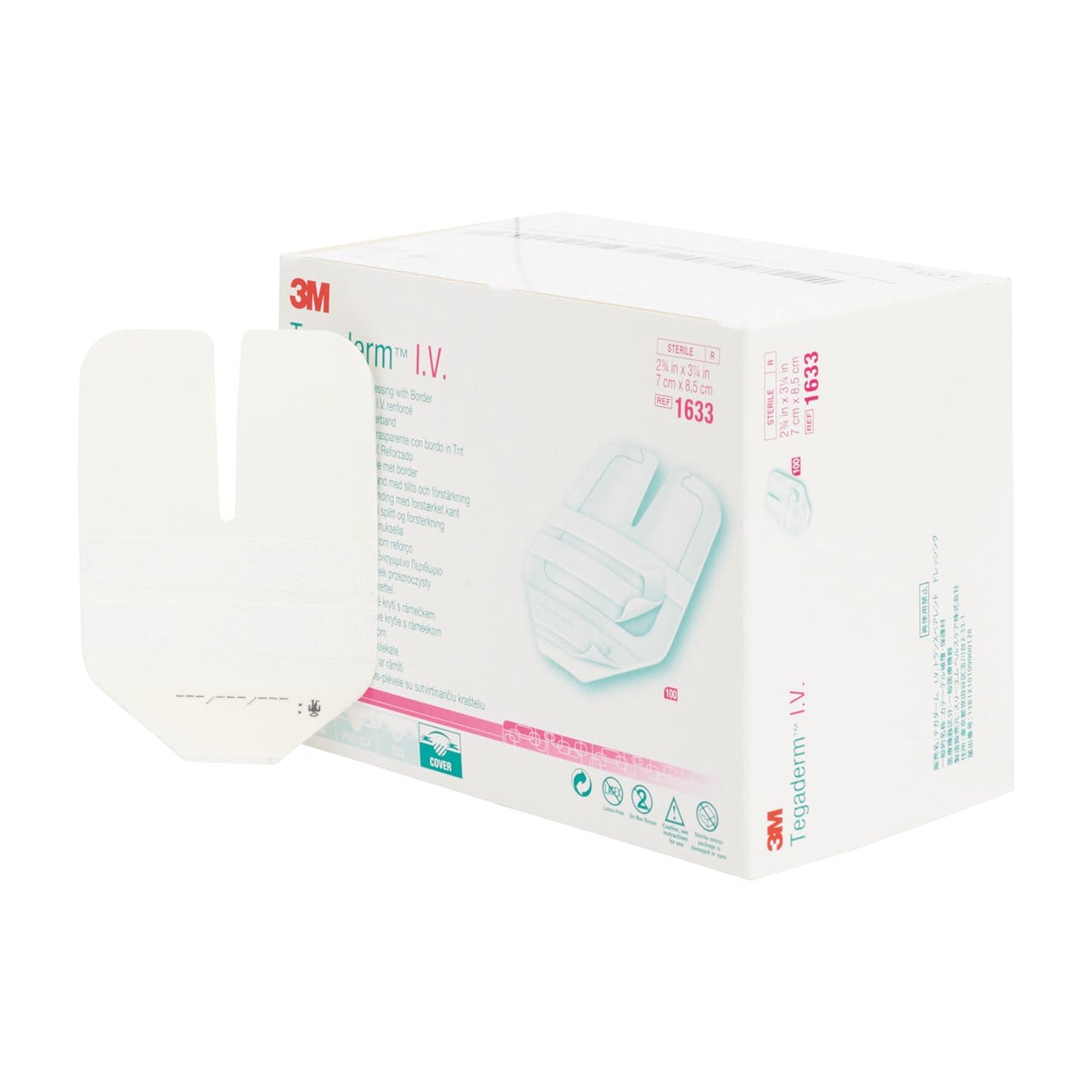 Tegaderm IV Transparent Catheter Fixation Tape 25-7120-01 3M Japan 1633 (7 x 8.5 cm) 100 pieces