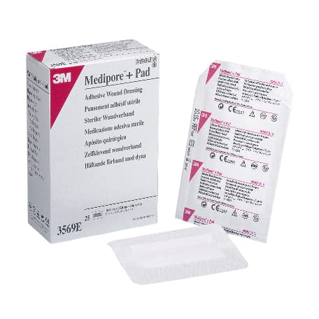 Medipore Plus Pad Dressing Dressing Material 25-3579-03 3M Japan 3569E (10X15CM) 25 pieces