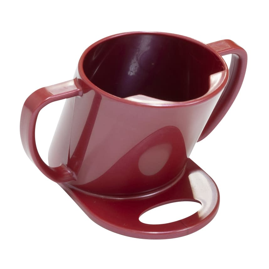 Easy-to-drink/feed cup Nursing tableware 25-2395-01 T&M Red