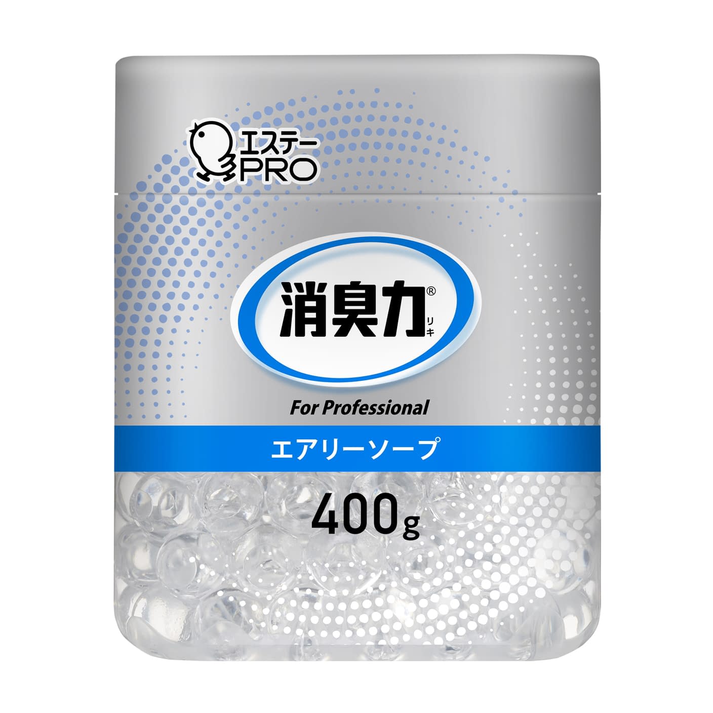 消臭力(業務用)ビーズタイプ ビーズタイプ・ボトル・エアリーソープ 消臭剤 25-2216-01 エステー 400G(ホンタイ)エアリーソープ