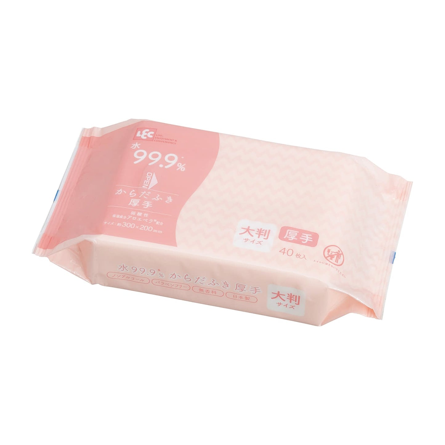 NC水99.9%からだふき大判厚手 清拭タオル 25-4609-00 Nursing care E01087(40マイ)