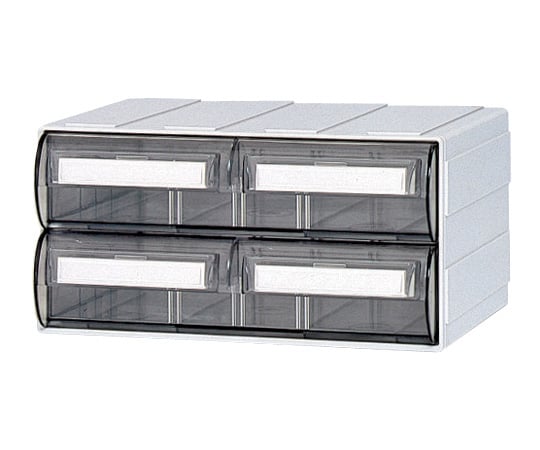 Cassette A5 size or smaller (W248 x D192 x H125mm) with two drawers, clear, HA5-072, 1 unit