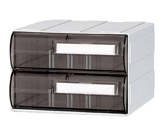 Cassette A5 size or smaller (W186 x D192 x H125mm) 2 drawers, top and bottom, amber, HA5-052, 1 unit