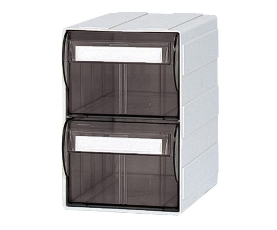 カセッター A5サイズ以下(W125×D192×H186mm)引出上下2段 アンバー HA5-042 1個