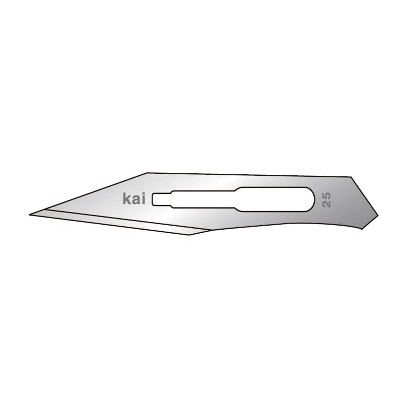 KAI Replacement Scalpel Blade (General Use) 05-3500-09 Kai Industries 325-A (NO.25) 100 Myri