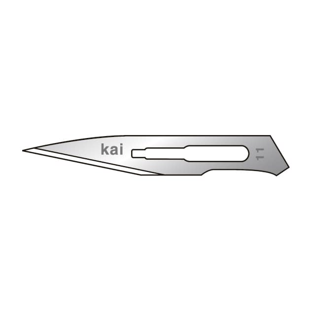 KAI Replacement Scalpel Blade (For Commercial Use) 05-3501-01 Kai Industries 311-B (NO.11) 100 Pieces