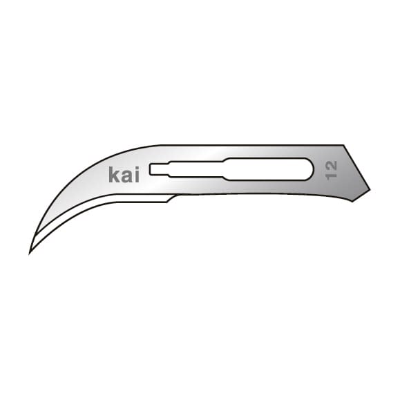 KAI Replacement Scalpel Blade (For Commercial Use) 05-3501-02 Kai Industries 312-B (NO.12) 100 Pieces