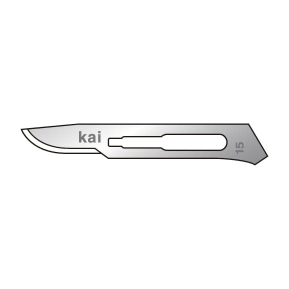 KAI Coated Replacement Blade Scalpel (General Use) 23-6054-02 Kai Industries S315-A (NO.15) 100 Pieces