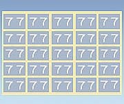 칼라 넘버 라벨 15×30mm(7) 1봉(25편×10장입) CNL-L07 1봉(25편×10장입)