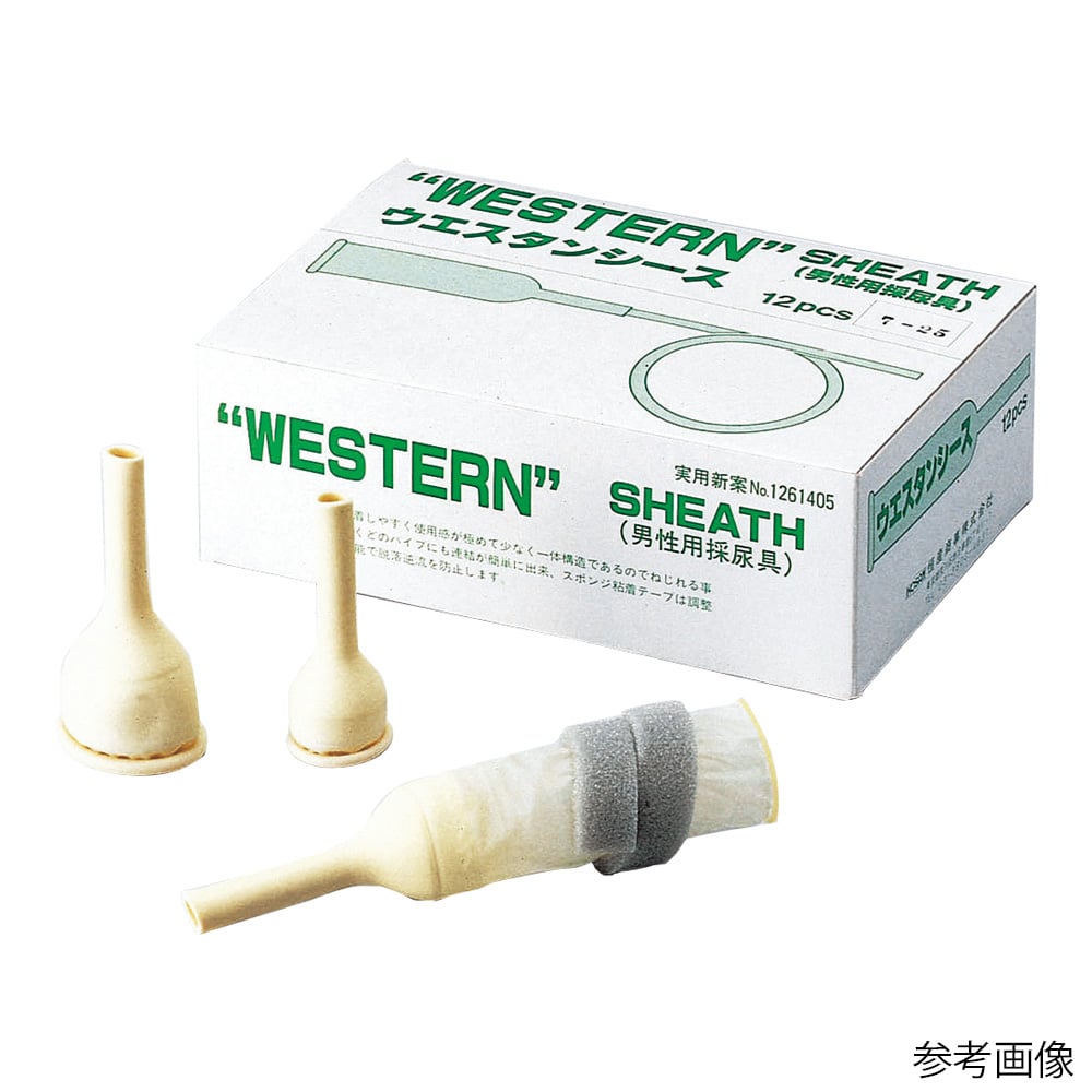 Western Sheath M, Male Urine Collection Device, 1 box (12 pieces) 1 box (12 pieces)