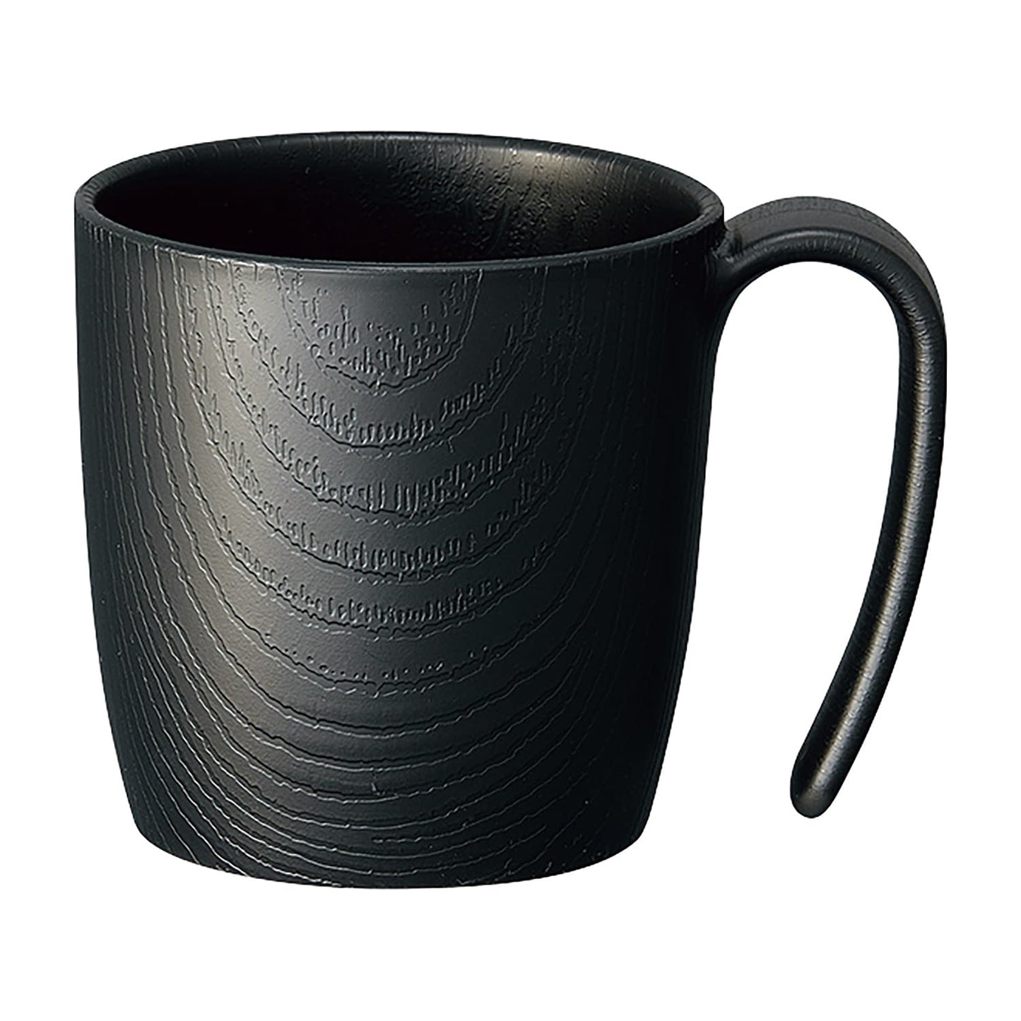 Easy-to-hold wooden cups Nursing tableware 25-6664-01 Skater NMGS1H (black) 290ML
