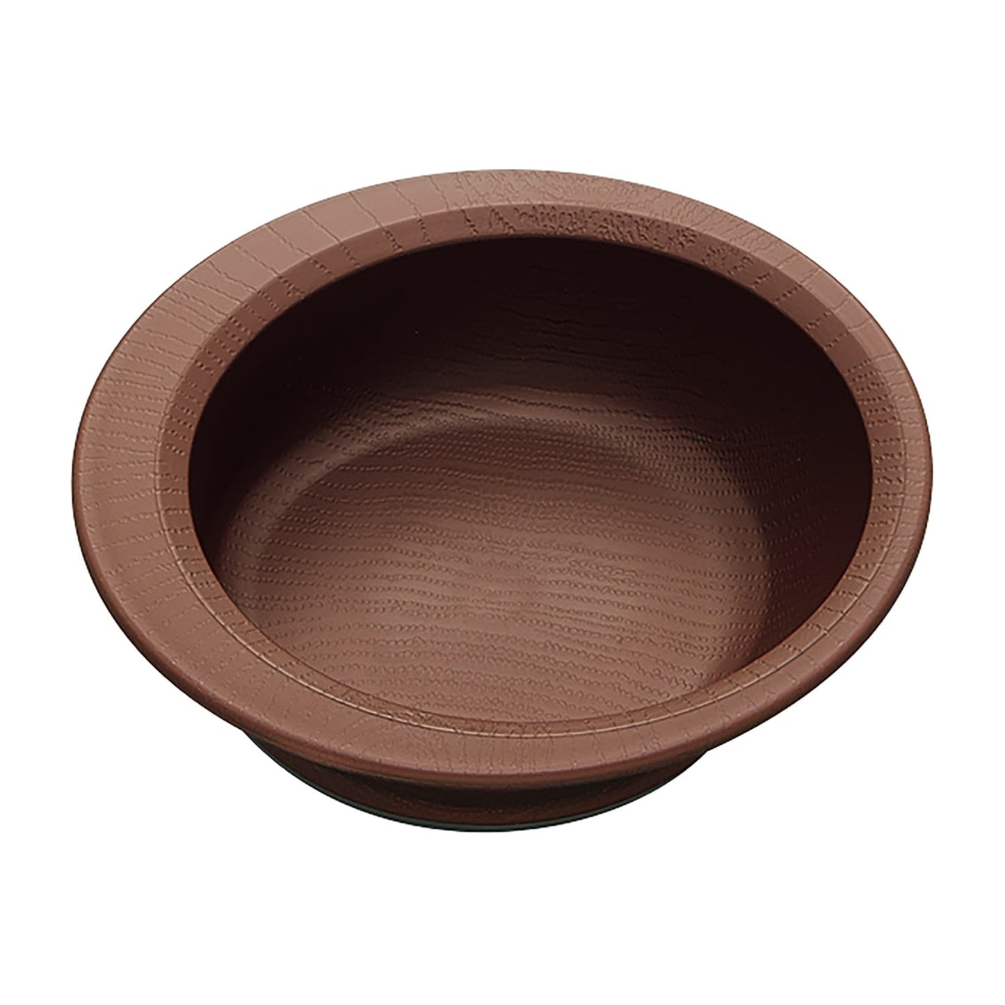 Easy-to-scoop wood grain bowl, nursing tableware, 25-6677-00, Skater, NPLS1 (brown), 340ml