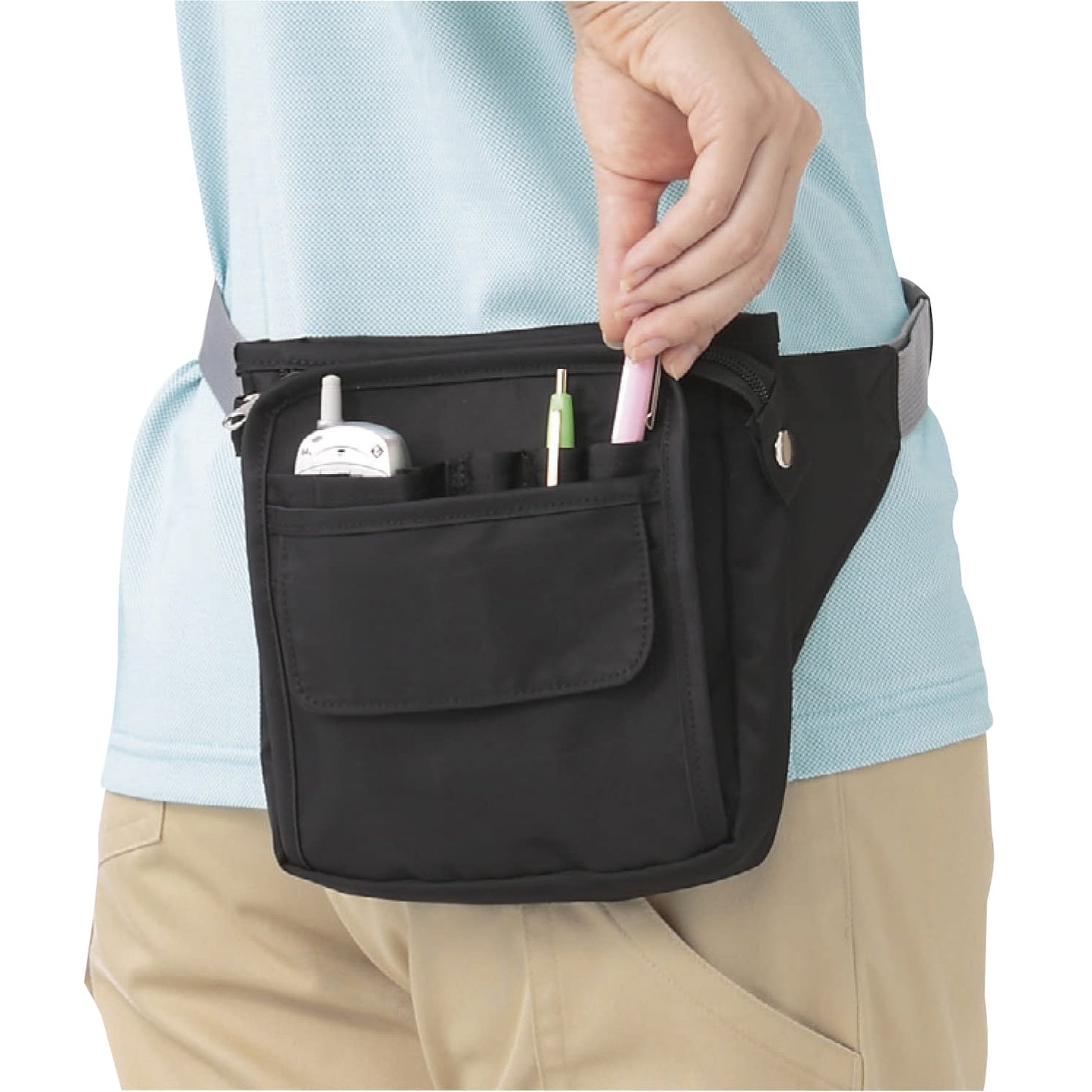 Waist bag, waist pouch 24-2939-00 KAZEN 900-05 (black)
