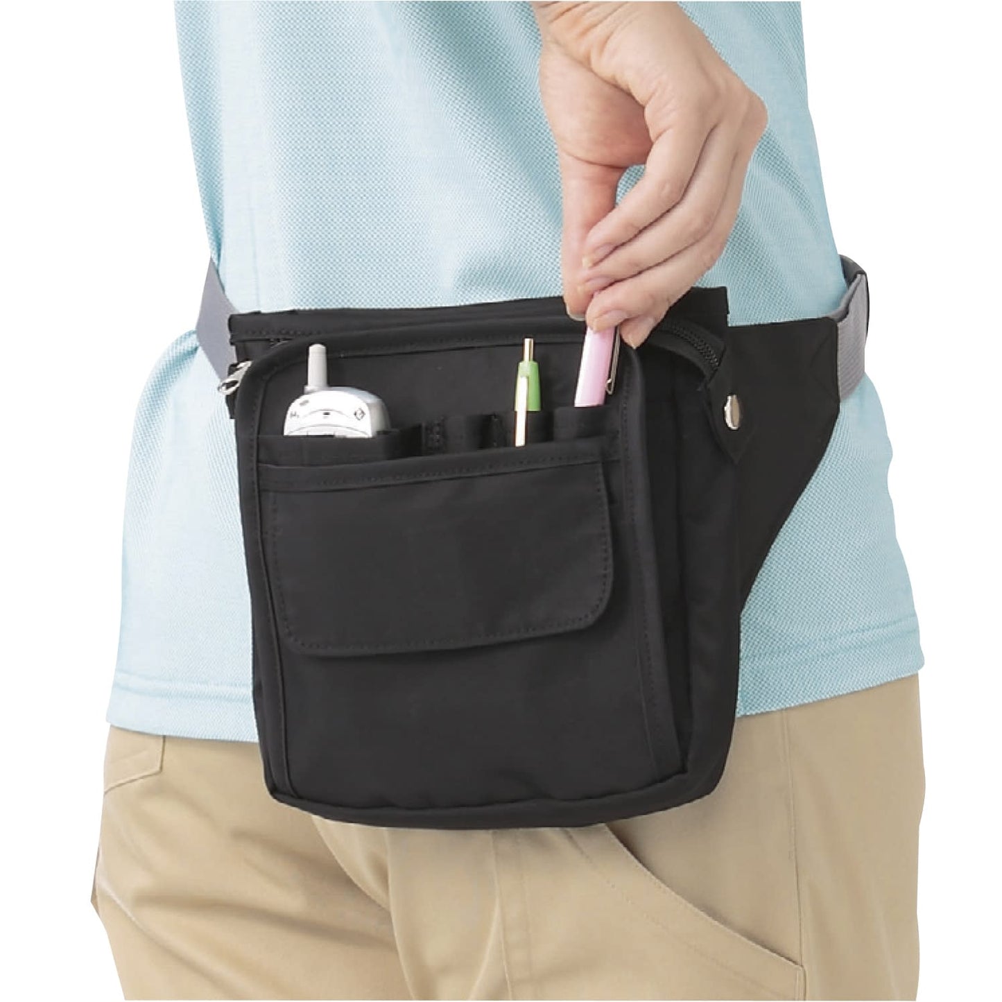 허리 가방 허리 파우치 24-2939-01 KAZEN 900-08 (네이비)