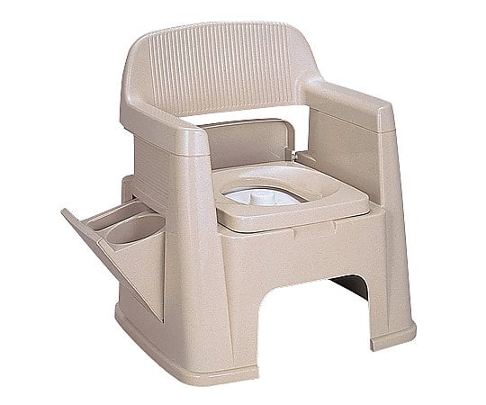 Portable toilet (600 x 500 x 665 (340) mm) Backrest type 1 unit