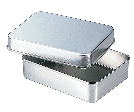 Deep lidded stainless steel tray 210 x 150 x 50 mm No. 1 1 piece