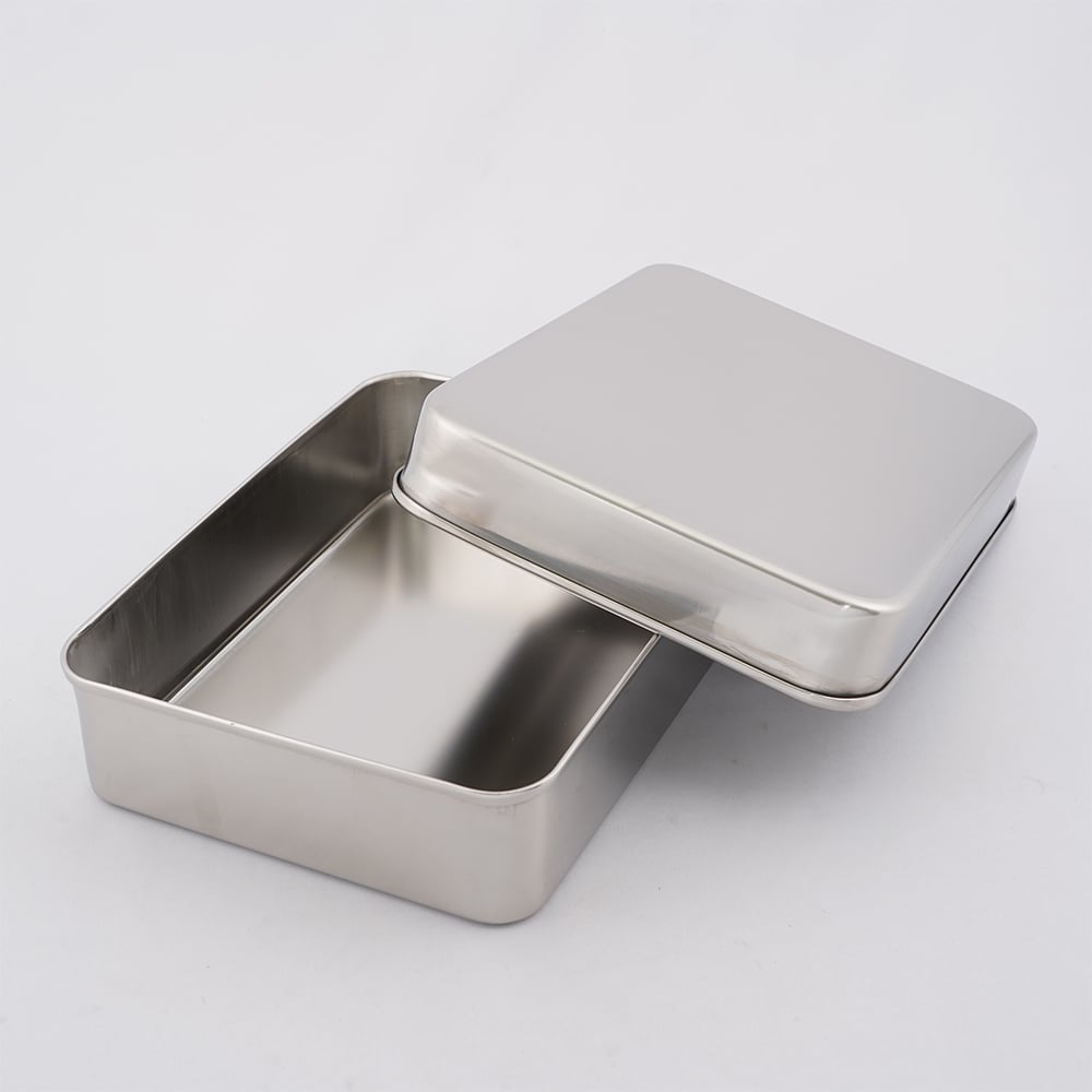 심형 뚜껑 부착 스테인리스 배트 240×180×60mm 2호 1개