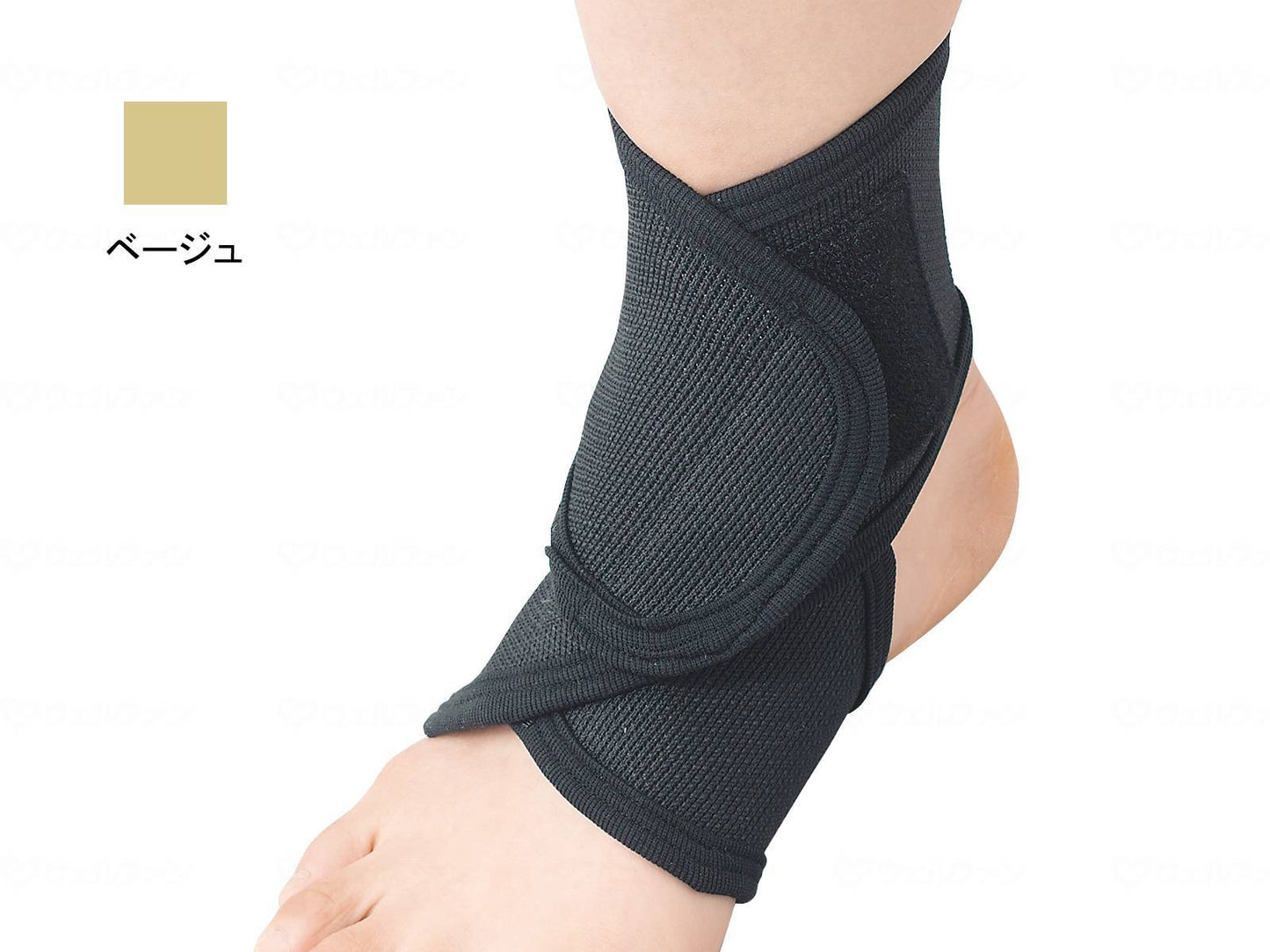 Hayashi Knit (Bibi Elbo) Ankle Support Beige M