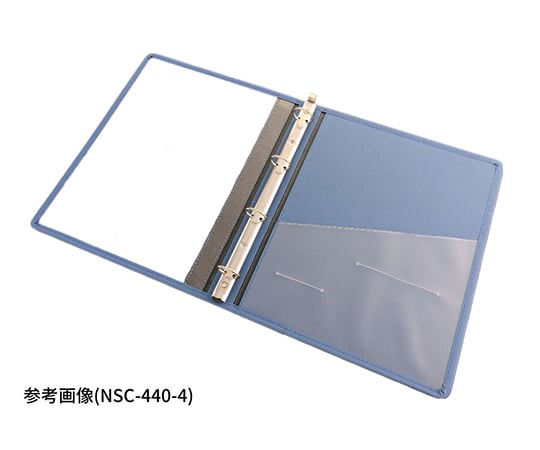 カルテブック ロック型・4穴 グレー 背幅30mm NSC-430-4 1冊