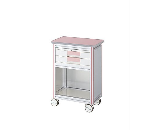 European Cart II (rounds type) 2-tier pink 600 x 400 x 855 mm ES-A2P 1 unit