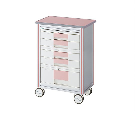 European Cart II (Massage Type) 5 Tiers Pink 600 x 400 x 855mm ES-A5P 1 Unit
