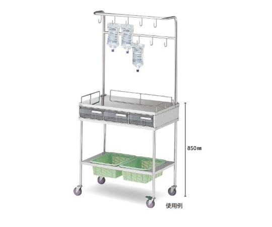 Intravenous drip treatment table 750 x 450 x 850/(1600)mm ET-10F 1 unit