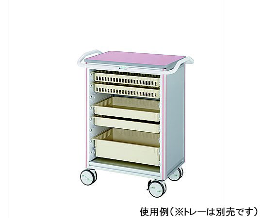 ヨーロピアンカートⅡ(アルティアトレー) ピンク 850×540×1050mm EL-TP 1台