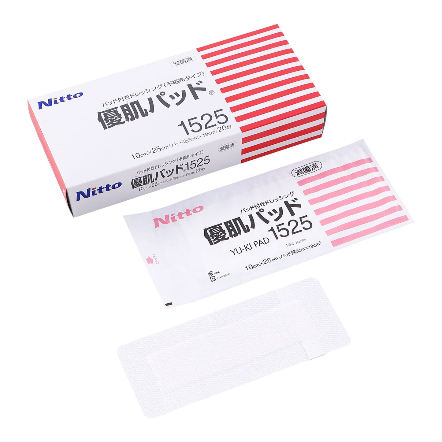 Yuhada Pad Dressing Material 24-6802-05 Yuhada 1525 (10X25CM) 20 Pieces