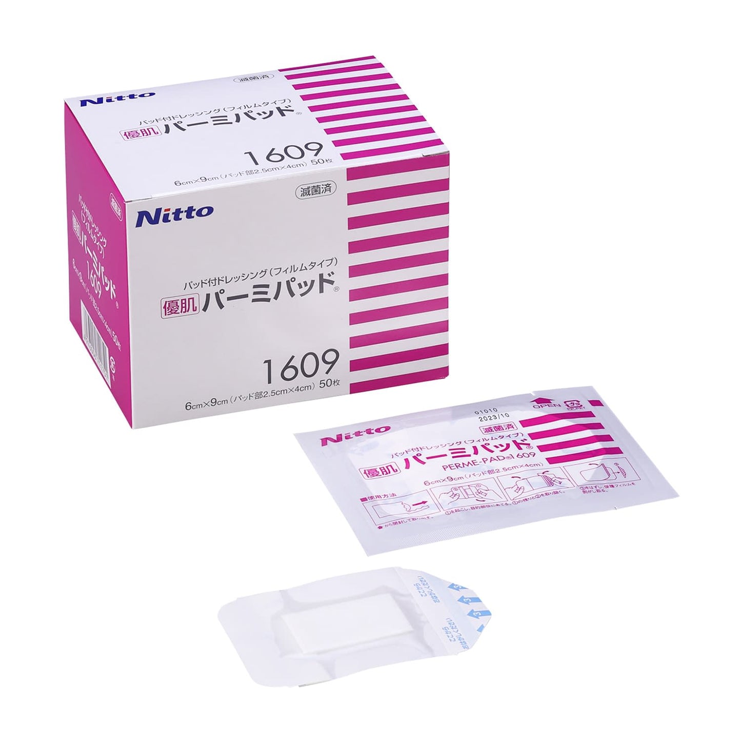 피부 피부 퍼미 패드 드레싱 재료 24-6803-00 피부 피부 1609 (6X9CM) 50 마이