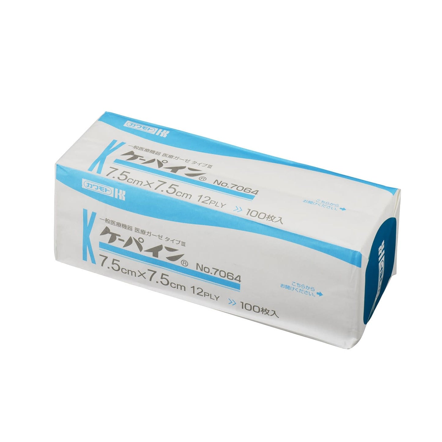 K-Pine (non-sterile, thick) 100 pieces Medical gauze 07-3555-10 K-Pine NO.7064 (7.5X7.5CM)