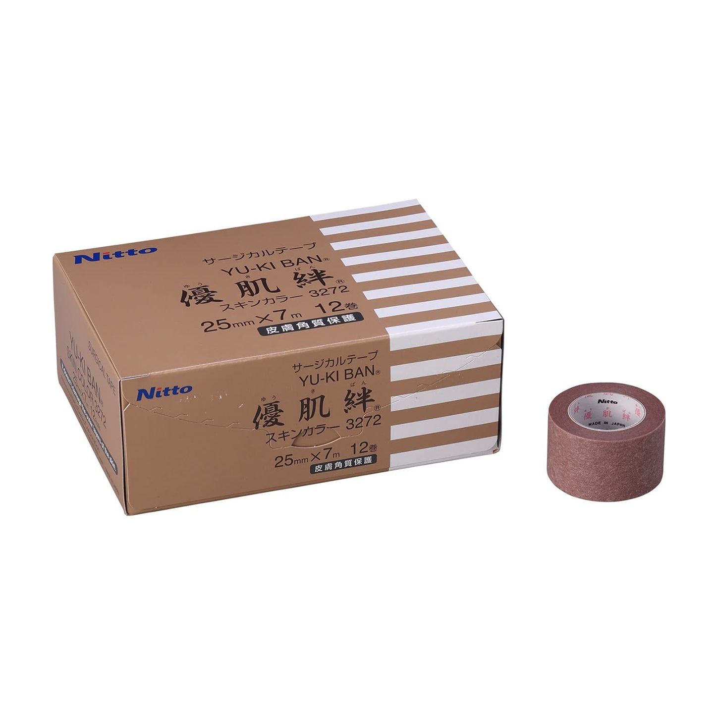 Nitrile Yuhada Skin Color Surgical Tape 25-3598-01 Yuhada 3272 (25mm x 7mm) 12-strand